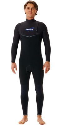 2026 Rip Curl Mens E-Bomb 3/2mm Zip Free Wetsuit 17OMFS - Black / Blue